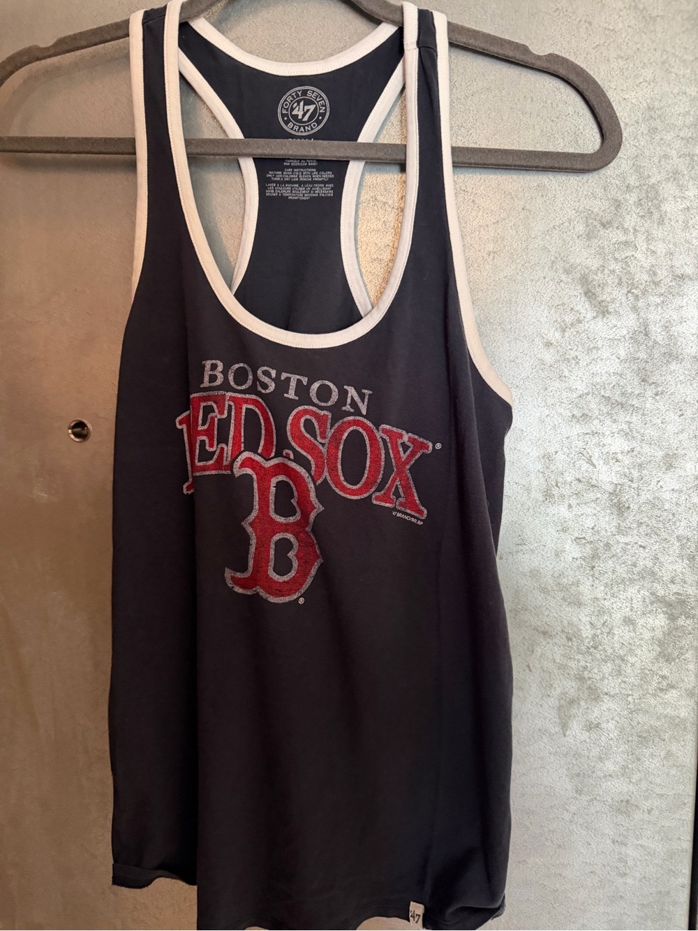 '47 Brand Navy Tank Top with White Trim and Logo
